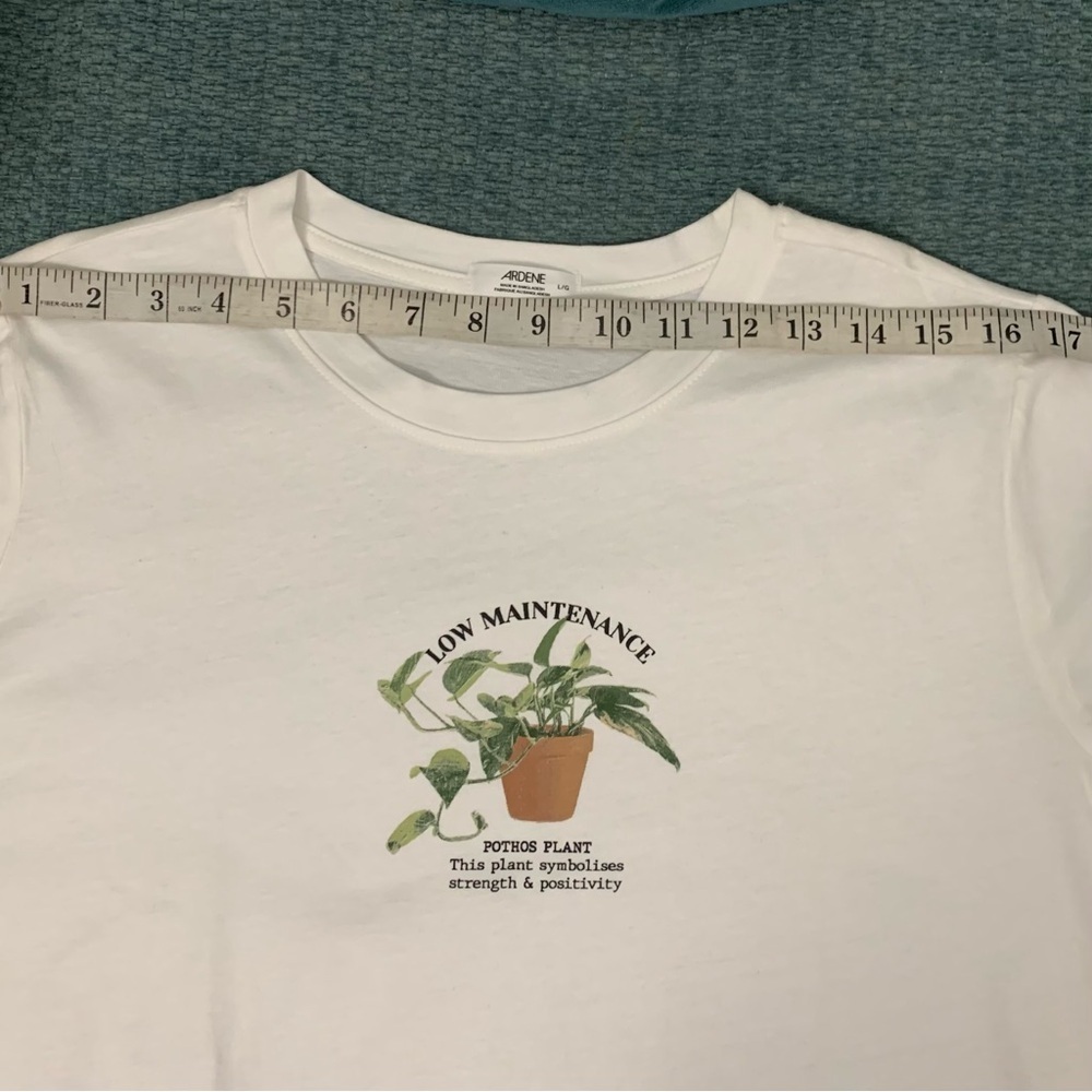 White Minimalist Graphic Tee - Picture 9 of 12